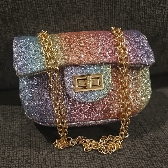 Glittery Rainbow Chain Bag - Picture 9 of 9